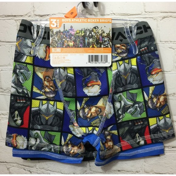 Overwatch Underoos Boys Athletic Boxer Briefs 6S Mesh Fabric - Picture 3 of 4